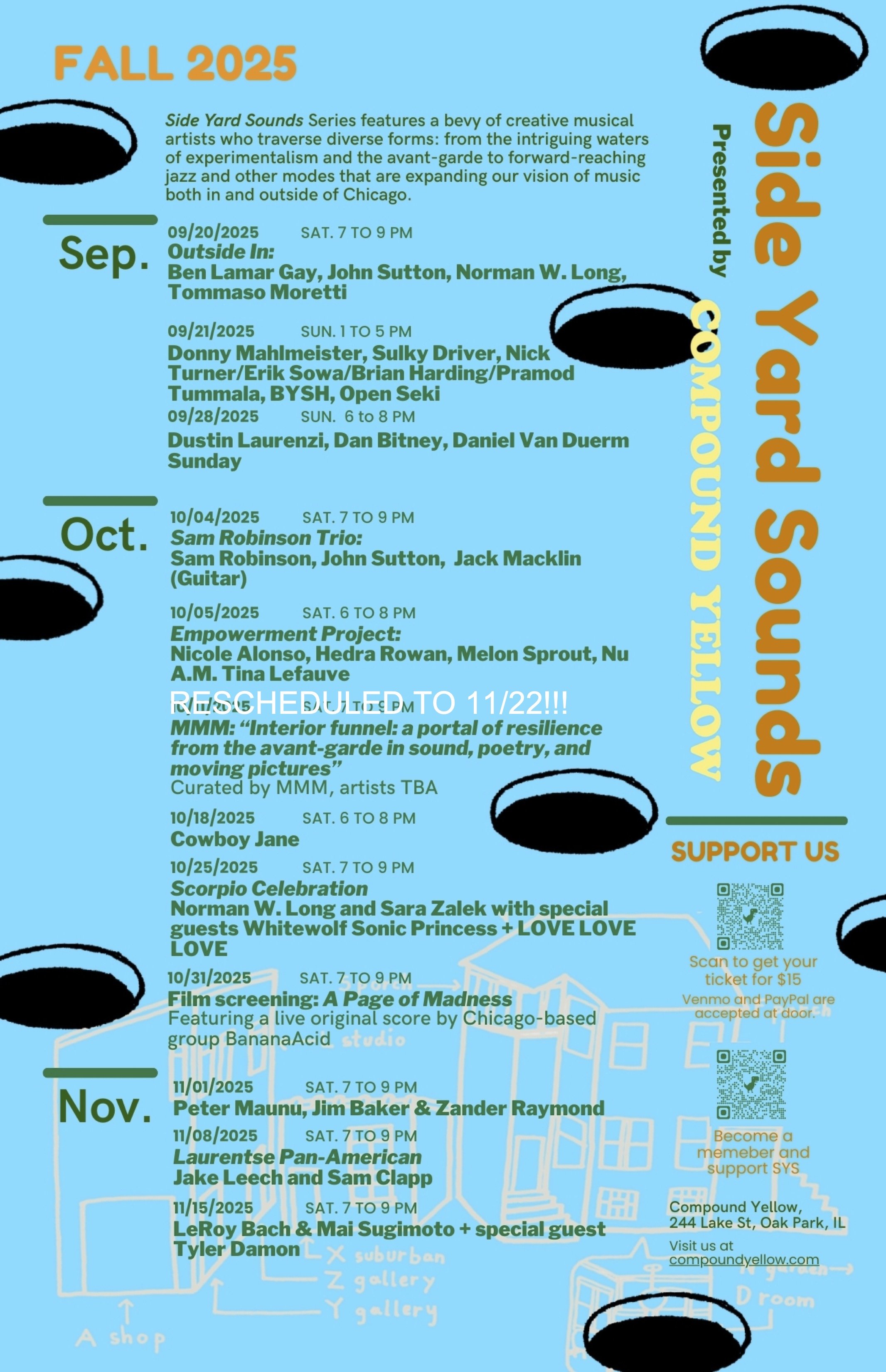 Side Yard Sounds 2025 | Compound Yellow